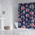 thumbnail image 2 of Pioneer Flower Floral Print Pattern Shower Curtain 72"x84" ,Bathroom Decorative Shower Curtains Set with 12 Hooks,Modern Waterproof Washable Shower Curtain, 2 of 6