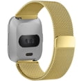 thumbnail image 1 of Mignova For Fitbit Versa 2 / Versa Bands,Men's Women's Milanese Loop Stainless Steel Mesh Replacement Watch Band For Fitbit Versa 2 / Versa(Gold), 1 of 4