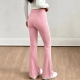 thumbnail image 4 of LIaqionyy Girl's Leggings Flare Pants High Waisted Yoga Bootcut Pant Kids Full Length Bell Bottoms Legging, 4 of 8