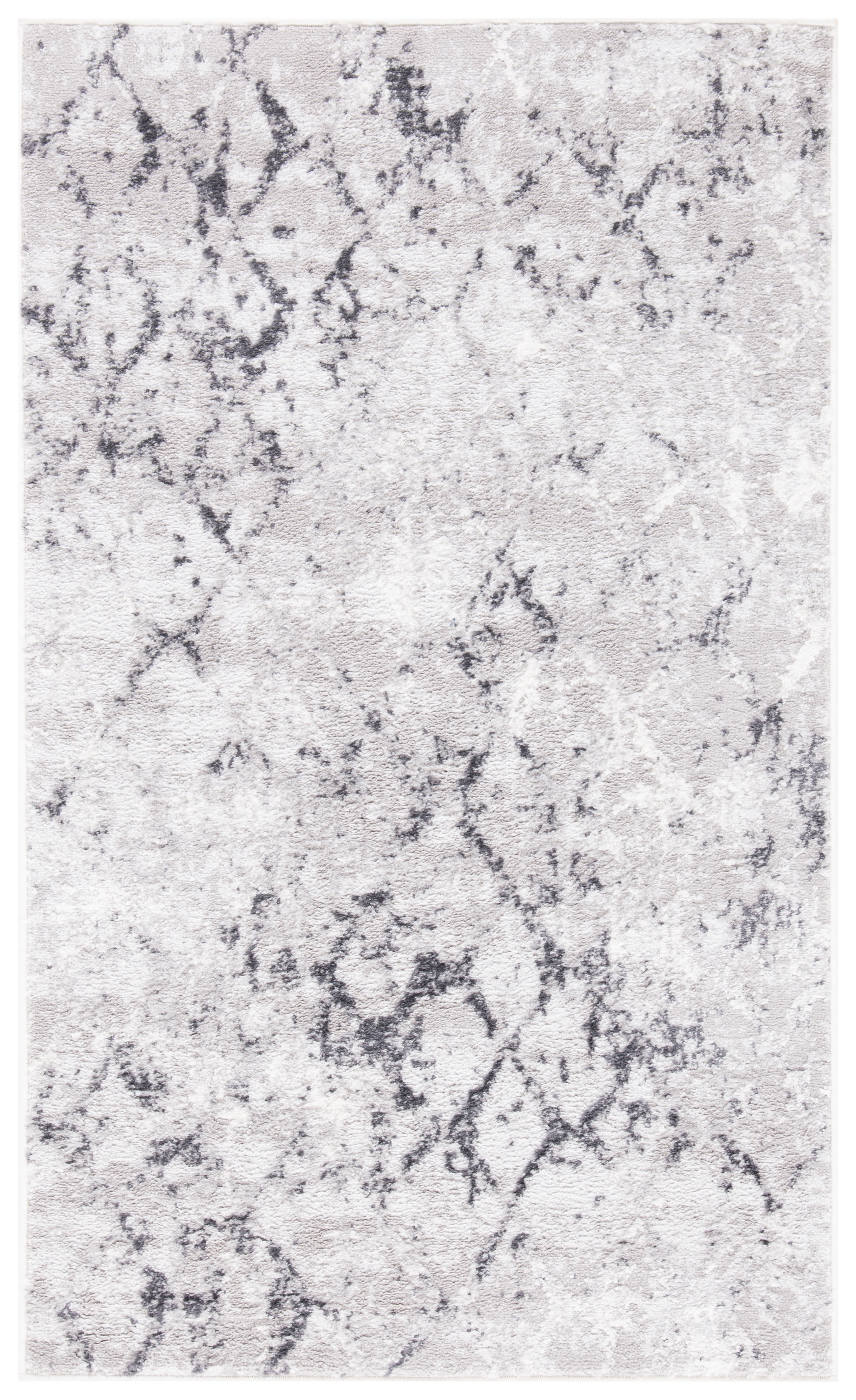 SAFAVIEH Amelia Roslyn Abstract Area Rug, Gray/Light Gray, 4' x 6'
