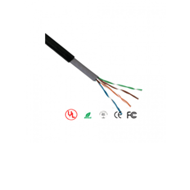 Cable UTP Cat5E Color negro Exterior 305 Mts 4 Pares SAXXON OUTP5ECCAEXT
