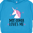 thumbnail image 3 of Inktastic My Oma Loves Me Girl Unicorn Toddler Hoodie, 3 of 4