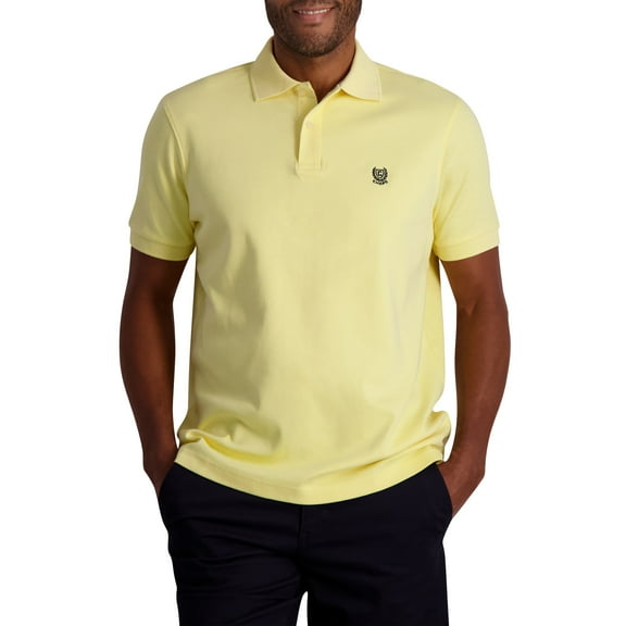 Chaps Men's Polo Shirt - Classic Fit Short Sleeve 2-Button Double Knit Cotton Polo Shirt (S-XL)