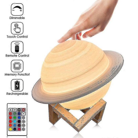 3d Lamp Usb Recharabd With Remote