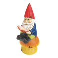 thumbnail image 3 of Zingz & Thingz Bookworm Gnome Solar Powered Outdoor Statue - 9.5" - Blue and Yellow, 3 of 3