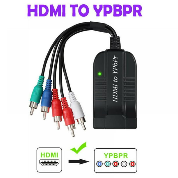 HDMI To YPBPR Converter For PS4,1080P 720P Male HDMI To Component Video YPbPr 5RCA RGB Adapter - Walmart.com