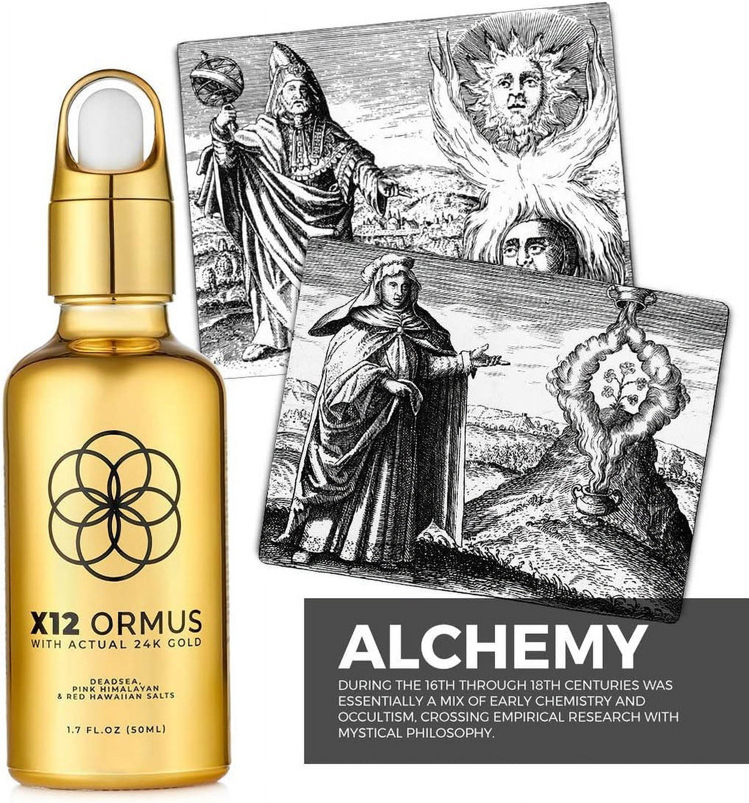 Ormus Monoatomic Gold Concentrate – High Potency Liquid Mineral – 1.7 fl oz (50 ml), Food-Grade 24K Gold with Dead Sea & Himalayan Salt Blend
