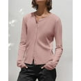 thumbnail image 3 of PRETTYGARDEN Long Sleeve Cardigan Sweaters for Women Lightweight Scalloped Ribbed Knit Sweater Women Fall Clothes, 3 of 9