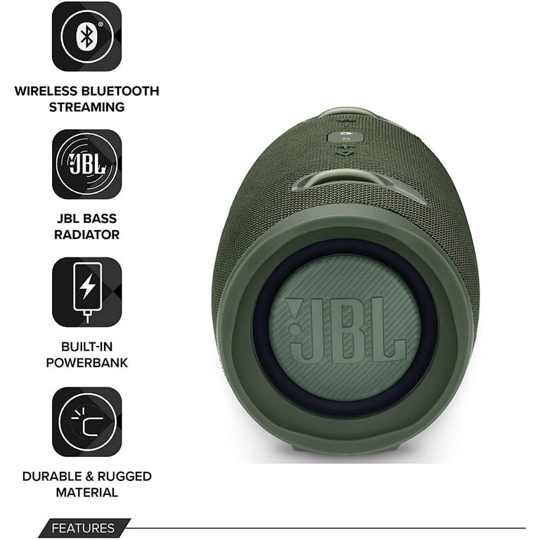 Restored JBL Xtreme 2 Portable Bluetooth Speaker, Green (Refurbished) 