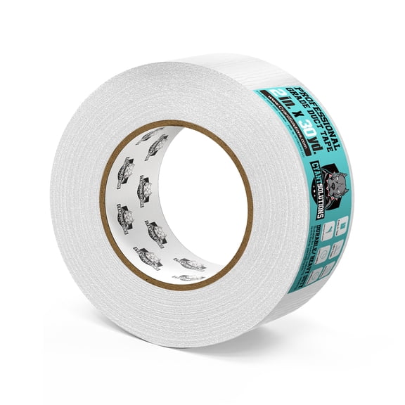 CyantSolutions White Duct Tape, 2 inches x 30 Yards, Heavy-Duty, Waterproof, No Residue for Home Improvement