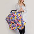 thumbnail image 3 of Haiem The Garden Tricolor Pansy Flower Baby Nursing Cover & Nursing Poncho - Multi Use Cover for Baby Car Seat Canopy, Stroller Cover, 360°Full Privacy Breastfeeding Coverage, 3 of 9