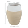 thumbnail image 5 of Home-Complete Cotton Rope Laundry Basket with Handles for Adult, Natural, 5 of 5