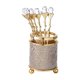 thumbnail image 4 of Organizador de cucharas de café, soporte para 6 cucharas, moderno soporte para tenedor de fruta para restaurante, cocina, hogar, 4 of 9