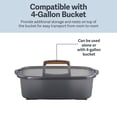 thumbnail image 4 of Casabella Cleaning Storage Caddy with Handle for 4-Gallon Rectangular Bucket, Graphite/Orange, 4 of 13