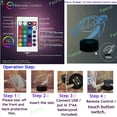 thumbnail image 4 of YSITIAN Ocean Sea Turtle Lamp Nursery Night Light Funny 7 Colors Change USB Powered with Smart Controller Child Kids Bedroom Decor Boys Girls Baby Xmas Toys Gifts YT-7673, 4 of 5