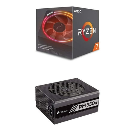 AMD Ryzen 7 2700X Processor Wraith Prism LED Cooler - YD270XBGAFBOX and CORSAIR RMX Series,