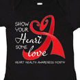 thumbnail image 4 of Inktastic Show Your Heart Some Love- Heart Health Awareness Month Boys or Girls Baby Bodysuit, 4 of 5