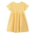 thumbnail image 3 of Babcutegg Girls Dress, Clearance Floral Print Short Sleeve Kids clothes Yellow 2 T, 3 of 7