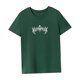 thumbnail image 4 of Camiseta para mujer verano simple clásico cómodo cuello redondo camiseta para senderismo femenino Verde, 4 of 7