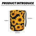 thumbnail image 4 of Round Car Trash Can 7×5.9in Waterproof, Durable, Not Easy To Fade, Easy To Install And Disassemble To Prevent Interior Pollution Yellow Sunflowers, 4 of 7