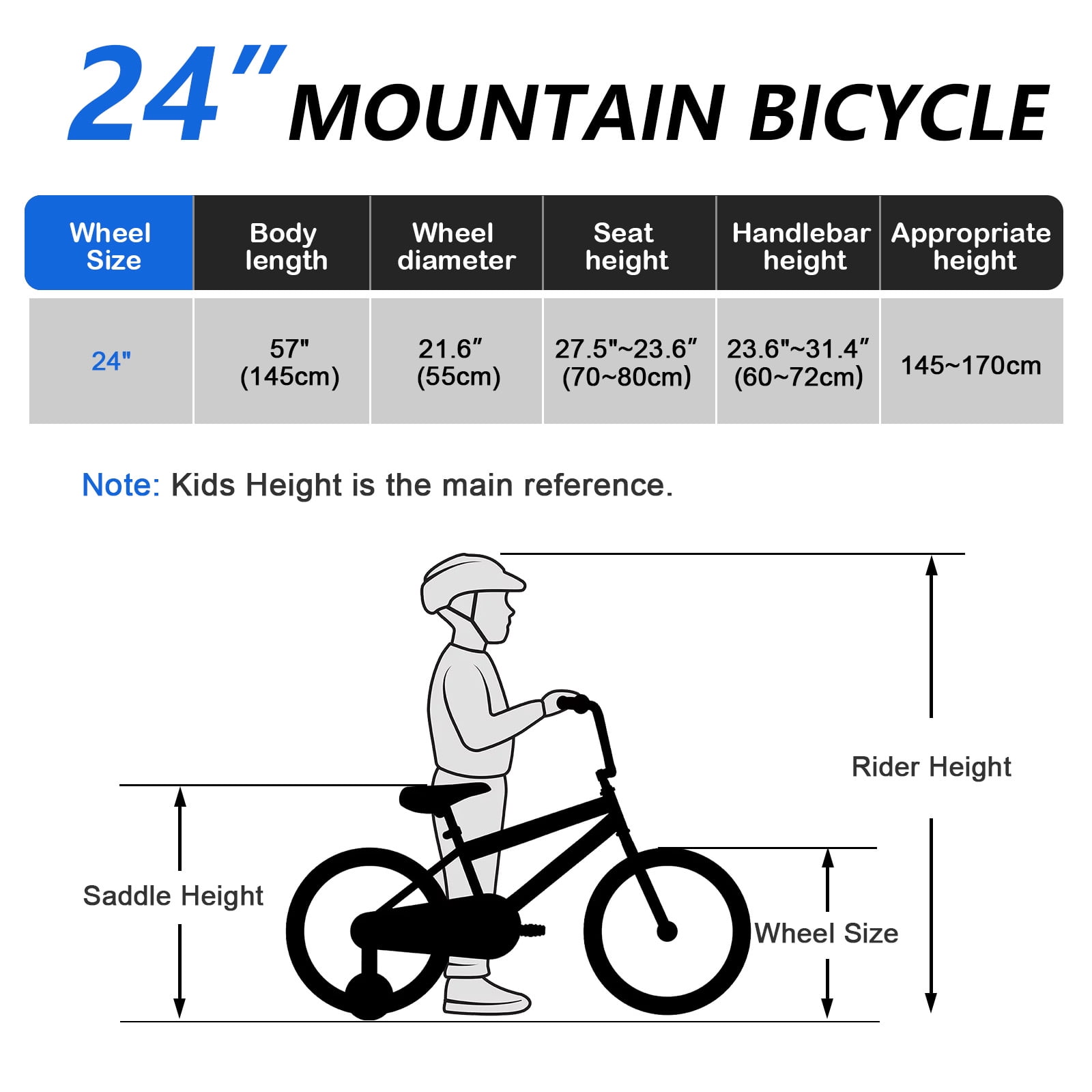 20-24 inch Bike,6-Speed Mountain Bike for Men Women Boys Girls,Comfort Saddle,Blue