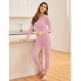 thumbnail image 3 of Ekouaer Womens Thermal Underwear Set – Lightweight Base Layer Long Johns & Shirt – Warm Winter Pajamas & Cold Weather Base Layer, 3 of 6