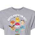 thumbnail image 3 of Pokémon - Team Pokémon - Juniors Cropped Cotton Blend T-Shirt, 3 of 5
