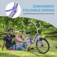 thumbnail image 5 of Lilypelle Folding Tricycle for Adult , 20/24/26in Wheel 7-Speed Unisex Three Wheel Cruiser Bike,Unisex, 5 of 8