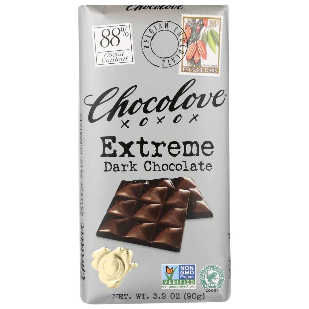 Chocolove Extreme Dark Chocolate , 3.2 Oz