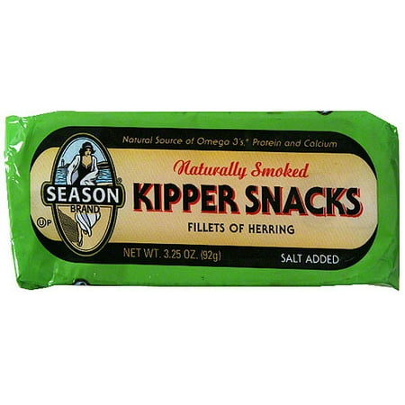 - Season Naturally Smoked Fillets Of Herring Kipper Snacks, 3.25 oz (Pack of 24)
