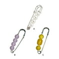 thumbnail image 2 of relayinert Épingles en Métal avec la Perle Simulée Appropriée pour Diverses Occasions Exquise Broche de Perle Simulée Couleur de Cire de Miel, 2 of 6