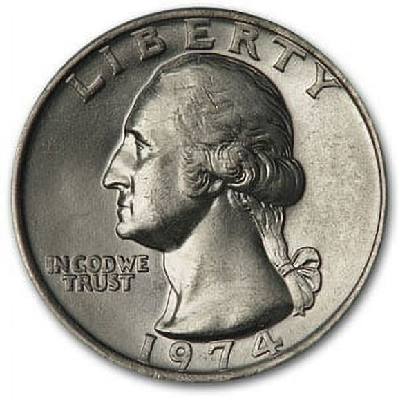 1974 Washington Quarter BU
