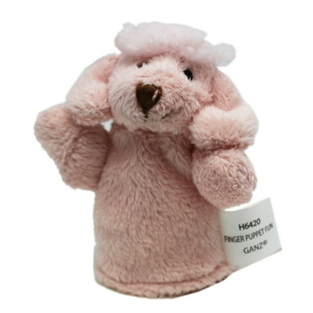 Kid's Plush Animal Finger Puppet: Poodle - By Ganz