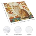 thumbnail image 3 of WYYP Cute Cat Cloth Napkin Reusable Polyester Home Decor 2 PCS, 3 of 7