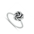 thumbnail image 4 of Elegant Twist Knot Rose Flower Ring .925 Sterling Silver Band Jewelry Female Male Unisex Size 5, 4 of 4