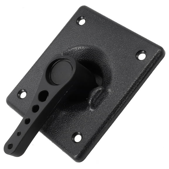 YAAQII for Kayak Canoe Rudder Control Kit Handle Square Base Set - ABS and Copper Insert Accessories for Boat Rudder - Includes Handle, Base, Screws, Spacers - Black