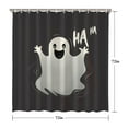 thumbnail image 3 of Shower Curtain for Bathroom Halloweeen Boo Scary Night Shower Curtains Waterproof Fun Bath Curtain Hooks Included,72x72Inch, 3 of 5