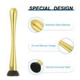 thumbnail image 3 of Uxcell 9inch Stainless Steel Cocktail Muddler Drink Muddler Bar Tool Gold, 3 of 6