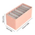 thumbnail image 4 of Fiudx Caja de Almacenamiento Plegable Lavable, Organizador de 7 Compartimentos, Diseño Compacto, Almacenamiento de Ropa Interior Sin Tapa, Uso Doméstico Multifuncional, Asas de Fácil Transporte, Tama, 4 of 7