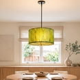 thumbnail image 2 of Eangee Home Design Drum Pendant 18 Inch, Shade Made Of Cocoa Leaves, 18x18x10 Inches, 2 of 8