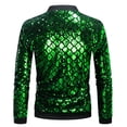 thumbnail image 2 of Mens Fashion Plaid Versatile Jacket Purchasing Mens Sequin Stand Collar Jacket, 2 of 6