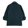 thumbnail image 5 of eczipvz Boys Thick Dress Coats Double Trench Coat Winter Pea Coat with Pockets(Dark Green,3-4 Years), 5 of 5