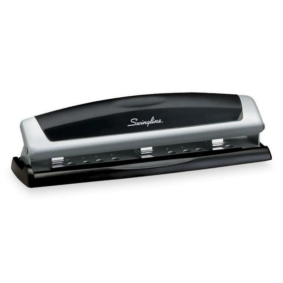 Swingline Precision Pro Desktop Punch, 2 - 3 Holes, Adjustable Centers, 10 Sheets