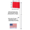 thumbnail image 2 of Step 'N Tilt 11.5" PVC Stake Flags with Reusable Design Neon Red (45 Pack), 2 of 5