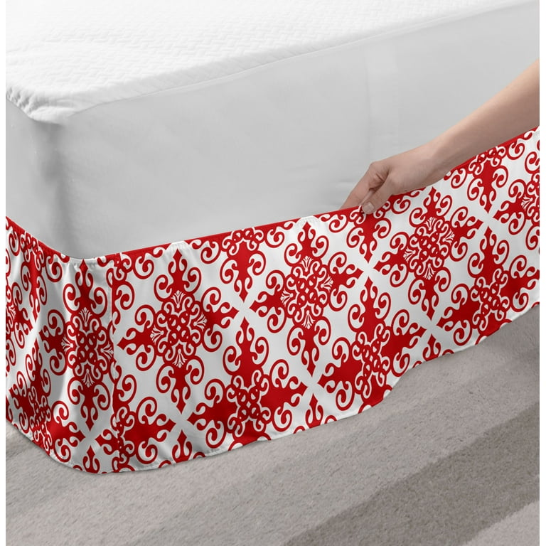 Western themed top bed skirts