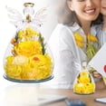 thumbnail image 2 of Gifts for Women Mom Preserved Rose Forever Flower in Glass Angel Figurine Fresh Flowers for Delivery Birthday Gifts for Grandma Wife Sister Eternal Roses, Mothers Day Gifts, 2 of 5