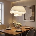 thumbnail image 6 of Viaurbe Bohemian Cream Living Room Fabric Pendant Light Makeover Home Decor Lamp, 6 of 16