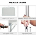 thumbnail image 4 of facefd Portable Aluminium Folding Camping Table Adjustable Height Garden Table for Outdoor Picnic Cooking, 4 of 8