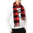 thumbnail image 3 of DODOING Fashion Scarfs for Neck Blacket Warm Scarves Shawl Wrap with Tassel Plaid Wrap Scarf for Men, 3 of 5