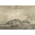 thumbnail image 2 of Michel Jean Cazabon 24x18 Gold Ornate Framed and Double Matted Museum Art Print Titled - Caledonia and Craig Islands (1857), 2 of 4